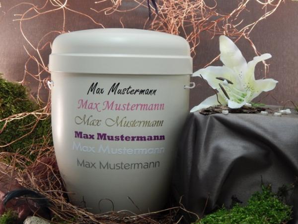 Musterurne - Beschriftungsservice